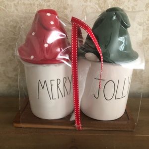 NWOT Rae Dunn Christmas canisters